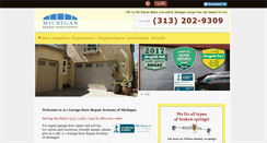 Desktop Screenshot of michigangaragedoors.com